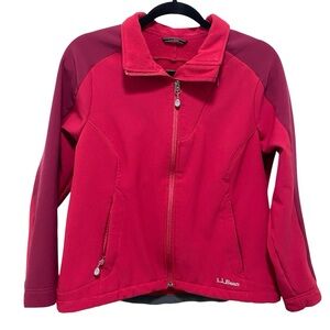 L.L. Bean Pathfinder Two Tone Red Lined Medium Weight Jacket - New - Women’s Med
